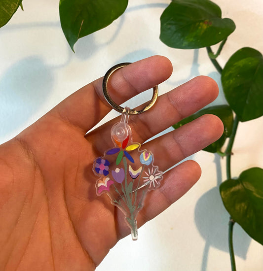 Queer Bouquet Keychain
